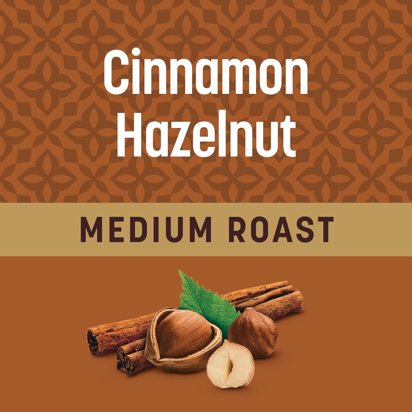 Cinnamon Hazelnut Flavored Medium Roast Coffee Pods - 55 Count - Recyclable Single-Serve Coffee Pods