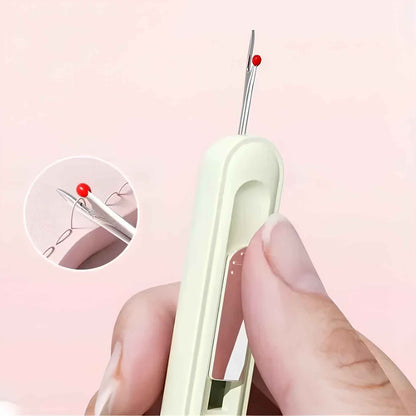 2-in-1 Seam Ripper & Needle Threader Tool – Dual-Ended Sewing Tool for Quick Stitch Repair & Easy Threading