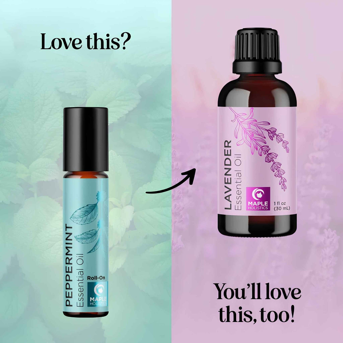 Peppermint Essential Oil Roll-On – Natural Headache Relief Aromatherapy Stick for Focus, Travel & Stress Support (0.33 fl oz)