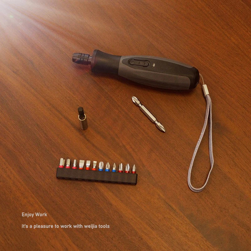 Electric Screwdriver Cordless 2000Mah Rechargeable Battery Power Tools Set Manual and Automatic Integrated LED Repair Tools