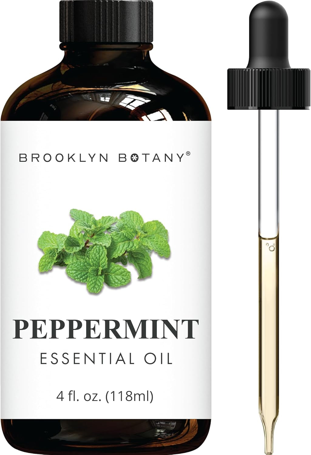 Peppermint Essential Oil – 100% Pure and Natural – Therapeutic Grade Essential Oil with Dropper - Peppermint Oil for Aromatherapy and Diffuser - 4 Fl. OZ