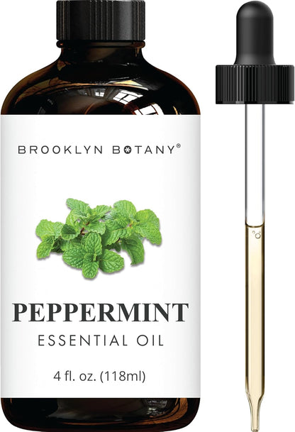 Peppermint Essential Oil – 100% Pure and Natural – Therapeutic Grade Essential Oil with Dropper - Peppermint Oil for Aromatherapy and Diffuser - 4 Fl. OZ