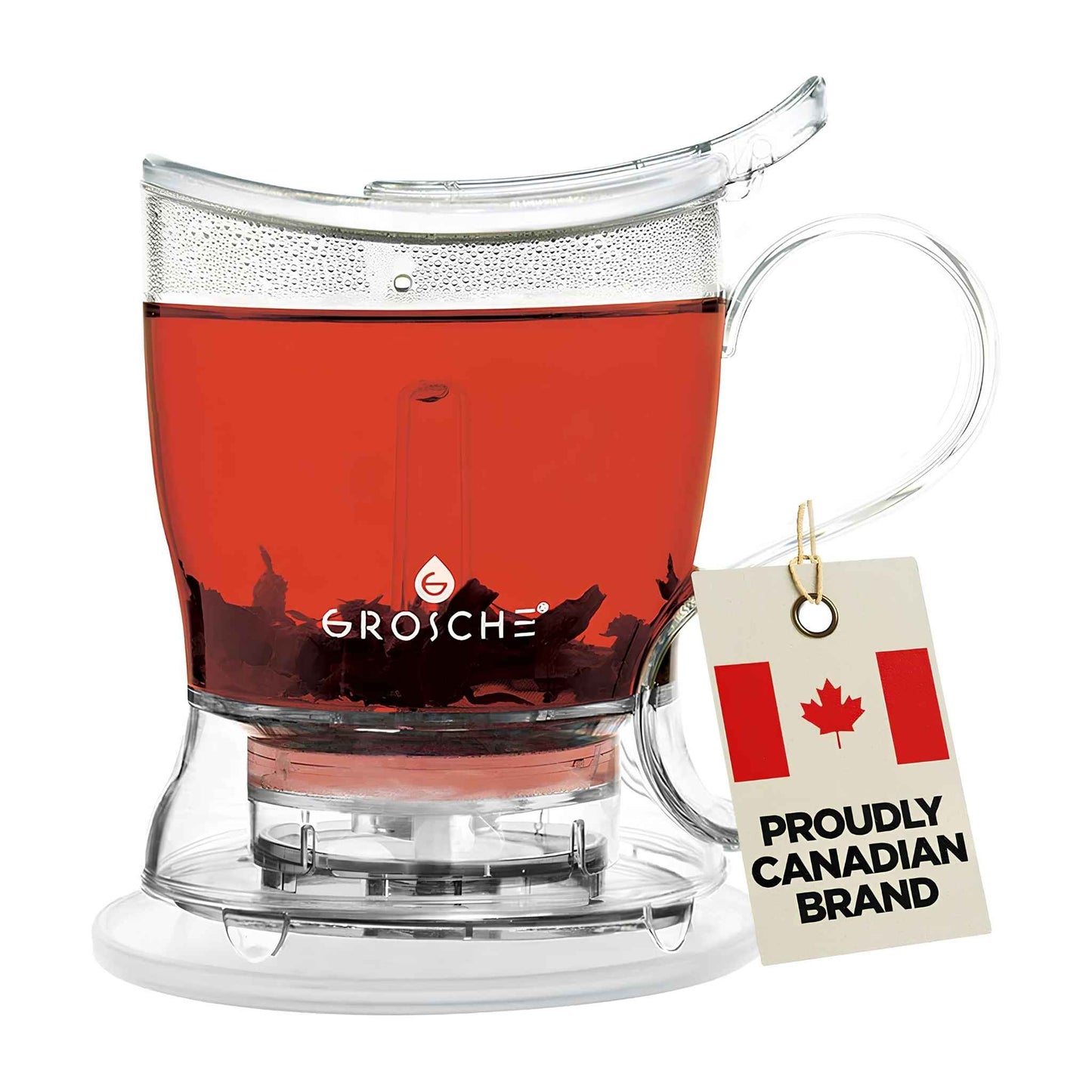 Aberdeen Tea Infuser Teapot 525ml (17.7oz) – BPA-Free Smart Tea Maker with Drip-Free Design & Built-In Infuser – Easy Brew & Clean Loose Leaf Tea Steeper