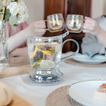 Aberdeen Tea Infuser Teapot 525ml (17.7oz) – BPA-Free Smart Tea Maker with Drip-Free Design & Built-In Infuser – Easy Brew & Clean Loose Leaf Tea Steeper