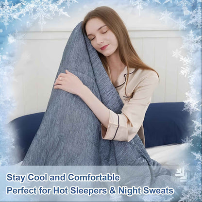 All Season Lightweight Calming Blanket – Soft Breathable Comfort Blanket for Relaxation, Sleep & Stress Relief
