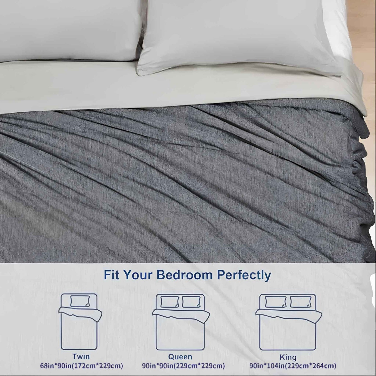 All Season Lightweight Calming Blanket – Soft Breathable Comfort Blanket for Relaxation, Sleep & Stress Relief