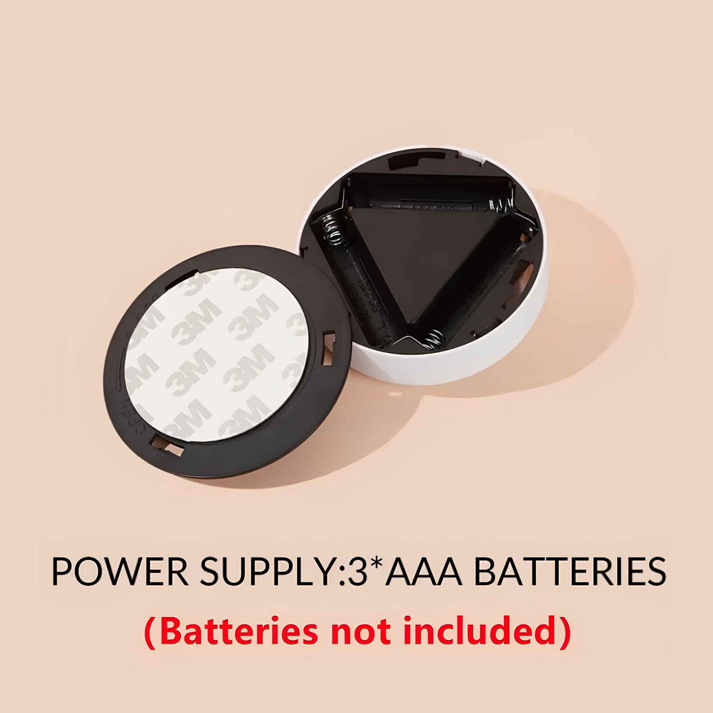 Battery-Powered Stick-On LED Lamps – Wireless Tap-On/Off Adhesive Lights for Closet, Cabinet, Hallway & Under Cabinet Lighting