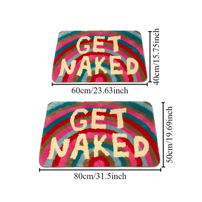 ColorPop™ Rainbow Tufted Bath Mat – Soft Non-Slip Absorbent Bathroom Rug – Colorful Accent Rug for Bedroom, Entryway & Home Decor