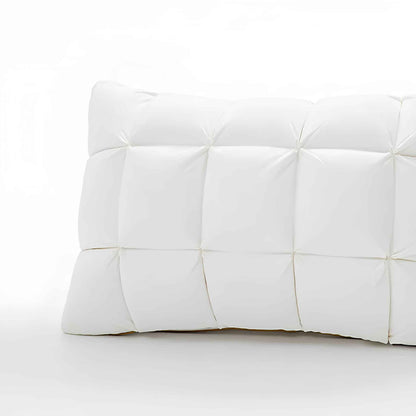 DreamNest™ Luxury Goose Down Feather Pillow – Pinch Pleat Hotel-Style Pillow with Neck Support (Standard, Queen & King Sizes)