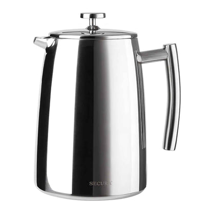 Stainless Steel French Press Coffee Maker | Double Wall Insulated (12oz–1.5L)