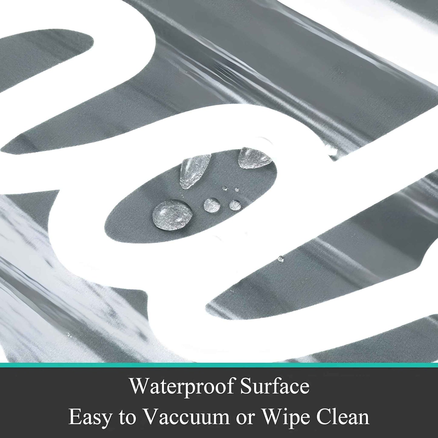 20” x 48” Laundry Room Rug Runner – Waterproof Non-Slip Rubber Kitchen & Floor Mat, Cushioned Anti-Fatigue Farmhouse Runner Rug