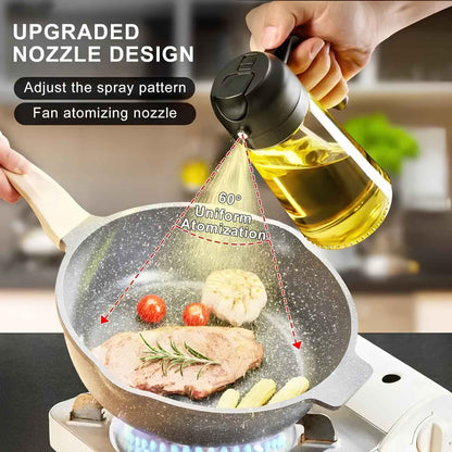Mistify™ 500ml Olive Oil Spray Bottle – Precision Oil Mister Dispenser for Cooking, Air Fryer, Grilling & Baking