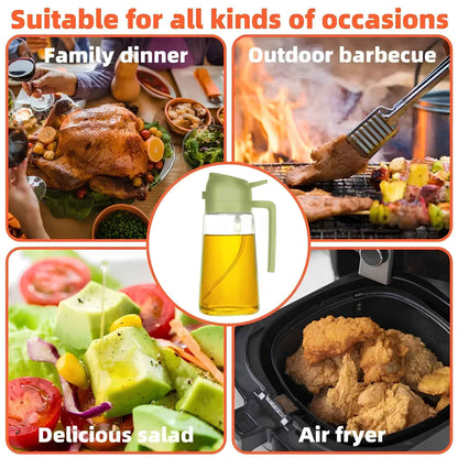 Mistify™ 500ml Olive Oil Spray Bottle – Precision Oil Mister Dispenser for Cooking, Air Fryer, Grilling & Baking