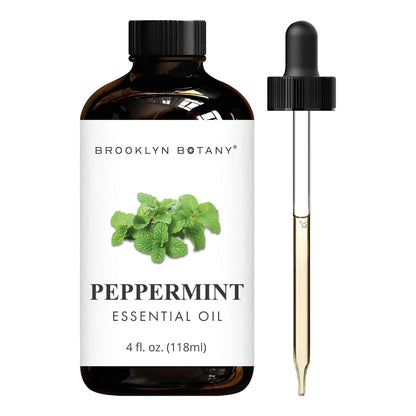 Peppermint Essential Oil – 100% Pure Therapeutic Grade Oil with Dropper (4 fl oz) for Aromatherapy, Diffuser & Relaxation