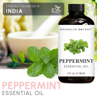 Peppermint Essential Oil – 100% Pure Therapeutic Grade Oil with Dropper (4 fl oz) for Aromatherapy, Diffuser & Relaxation