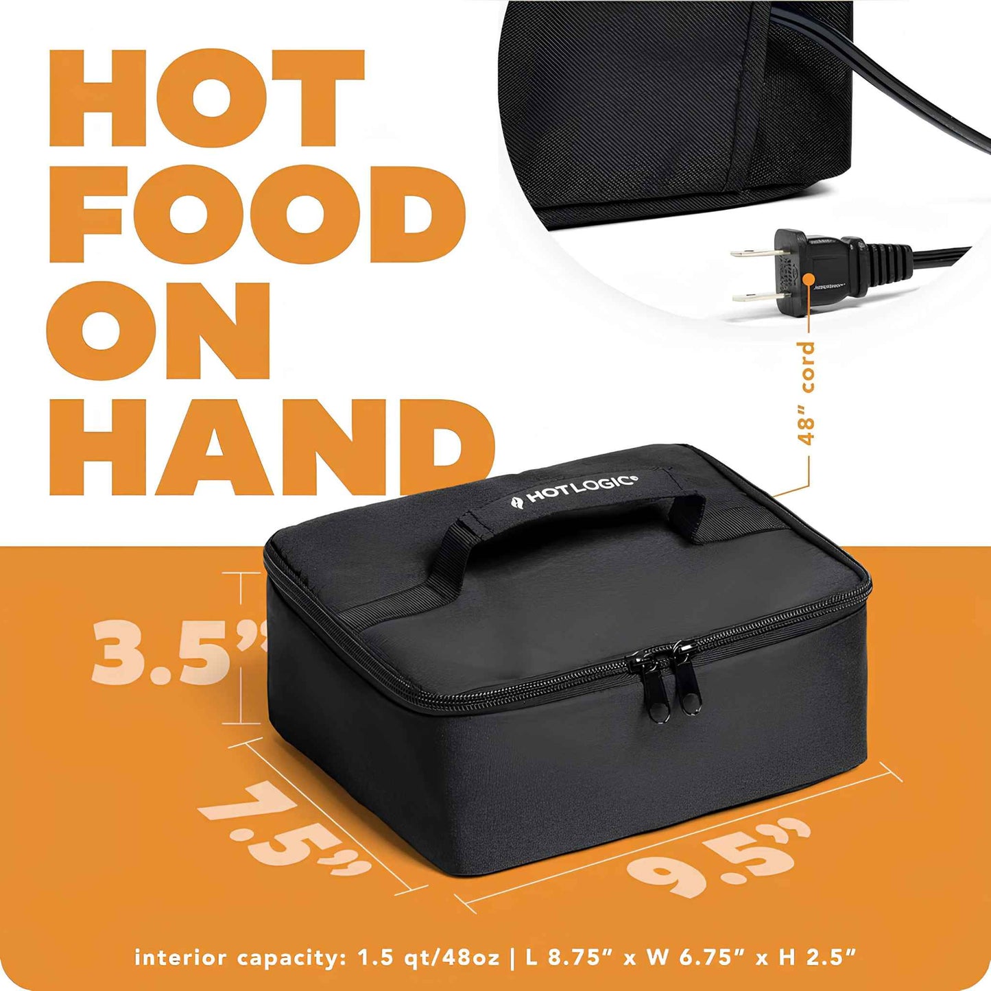 Portable Electric Lunch Box Food Warmer – Mini Heated Lunch Box for Work & Office (120V)