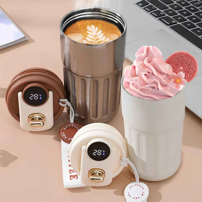 Smart Thermos Vacuum Flask with LED Temperature Display – Stainless Steel Insulated Bottle for Hot & Cold Drinks