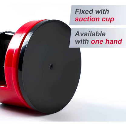 Compact Knife Sharpener with Suction Base – Manual 3-Stage Blade Sharpener Tool for Kitchen Knives, Chef Knives & Scissors