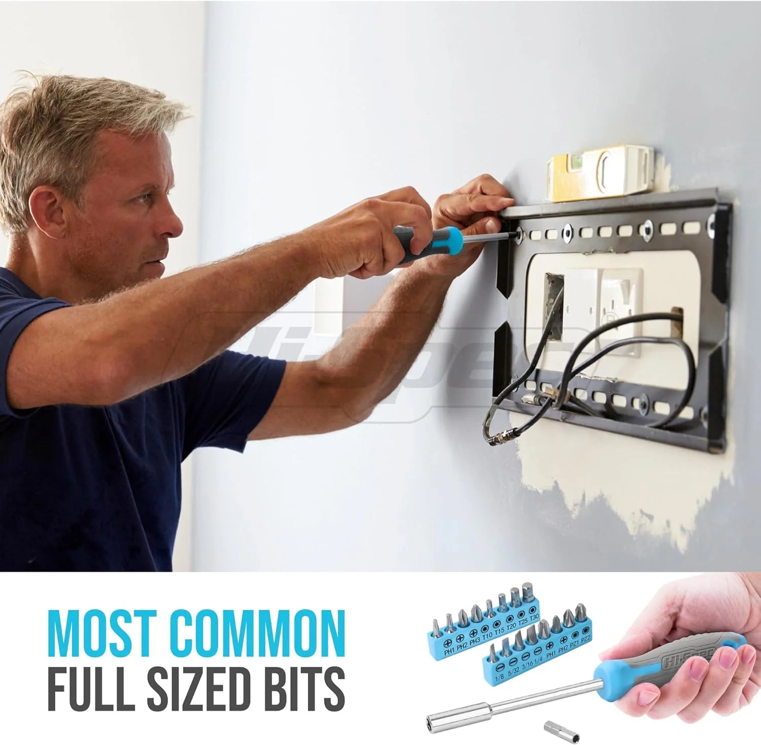 42Pcs Blue Small Basic Tool Kit for Household – Compact DIY Set for Home, Office & Dorm Repairs